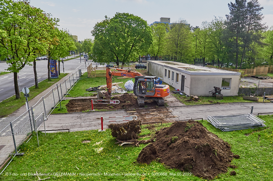 05.05.2022 - Baustelle am Haus für Kinder in Neuperlach